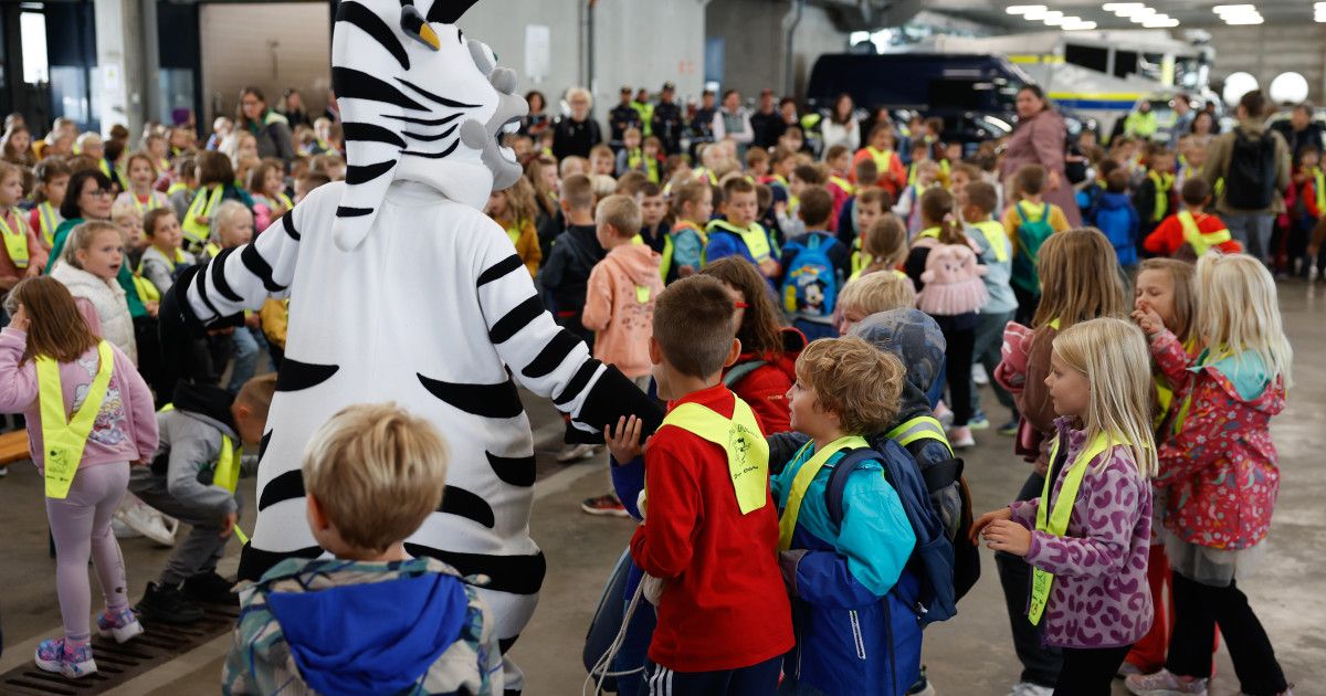 Ljubljanski prvošolci znova spoznavali varnost v prometu